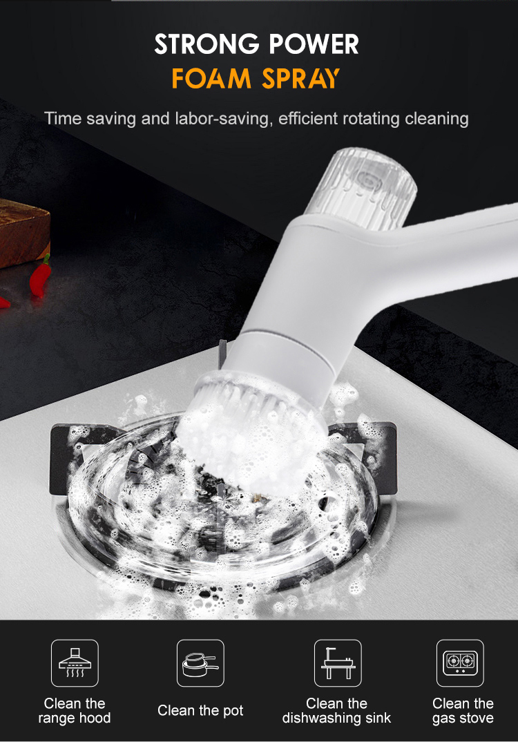 Magnetic Foam Spray Electric Brush (3)