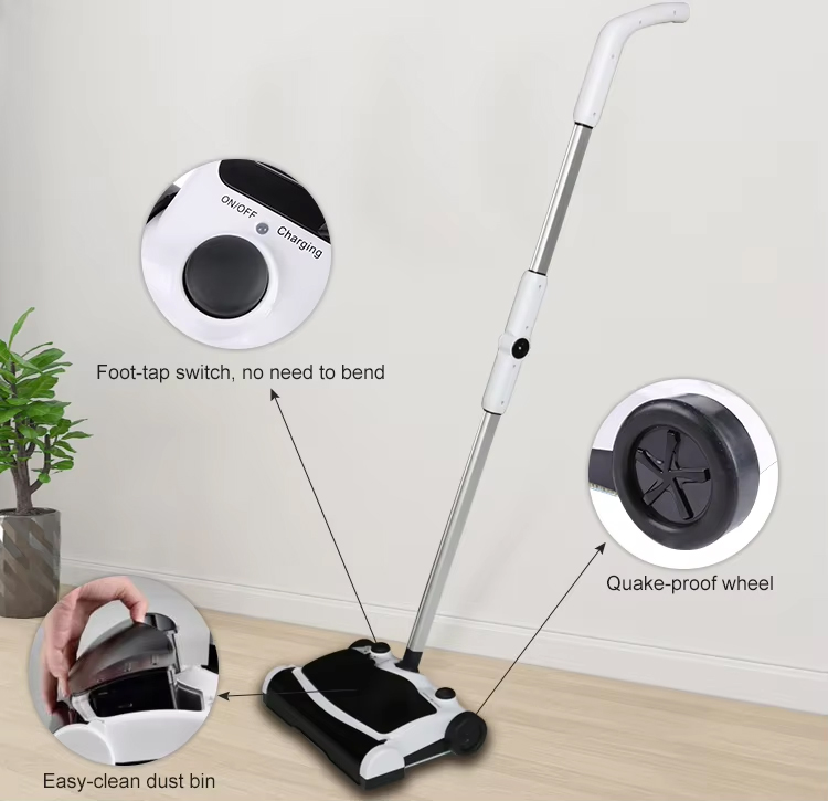 Wholesale Home Appliance Best Cordless Sweeper Automatic Cordless Electric Floor Sweeper (2)