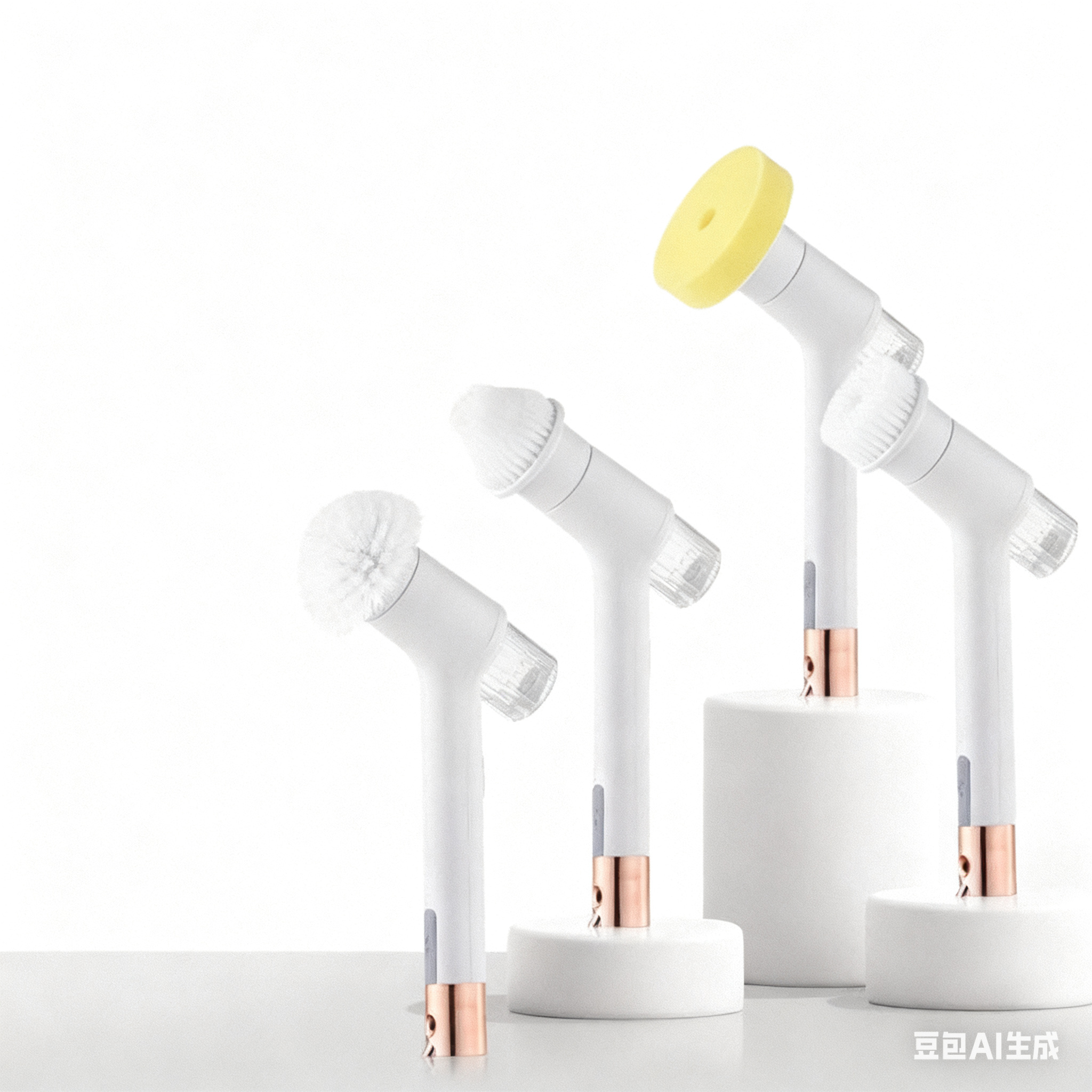 Brosses de nettoyage électriques nouvelle génération Boom, dotées de réservoirs de solution pour un nettoyage sans effort.