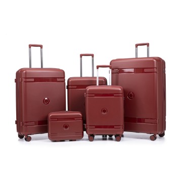Luggage 5 Piece( 14/20/24/28/32") with PP hardshell, TSA Lock