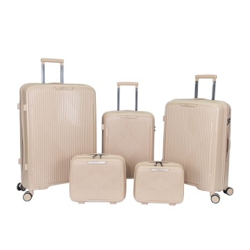 Expandable Luggage 5Piece Sets(12/14/20/24/28) PP, Cosmetic Case