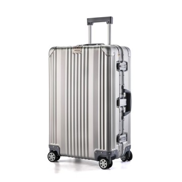 Full Aluminum Travel Case Hard Shell TSA Lock No Zipper