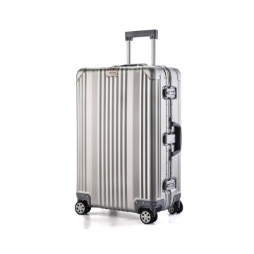 Aluminum Luggage Hard Shell Luggage Lightweight Metal Suitcases Zipperless