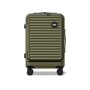 Checked Luggage with Aluminum Frame, ABS PC Suitcase TSA Lock
