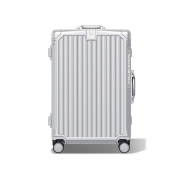 Aluminum Frame Suitcase PC ABS TSA Lock No Zipper