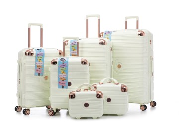 Conjunto de malas de viagem em polipropileno resistente - Coleção de 6 peças