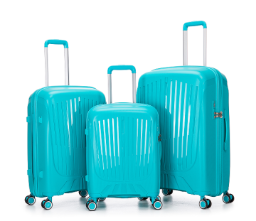 Conjunto de malas vibrantes em polipropileno: duráveis, leves e perfeitas para viagens.