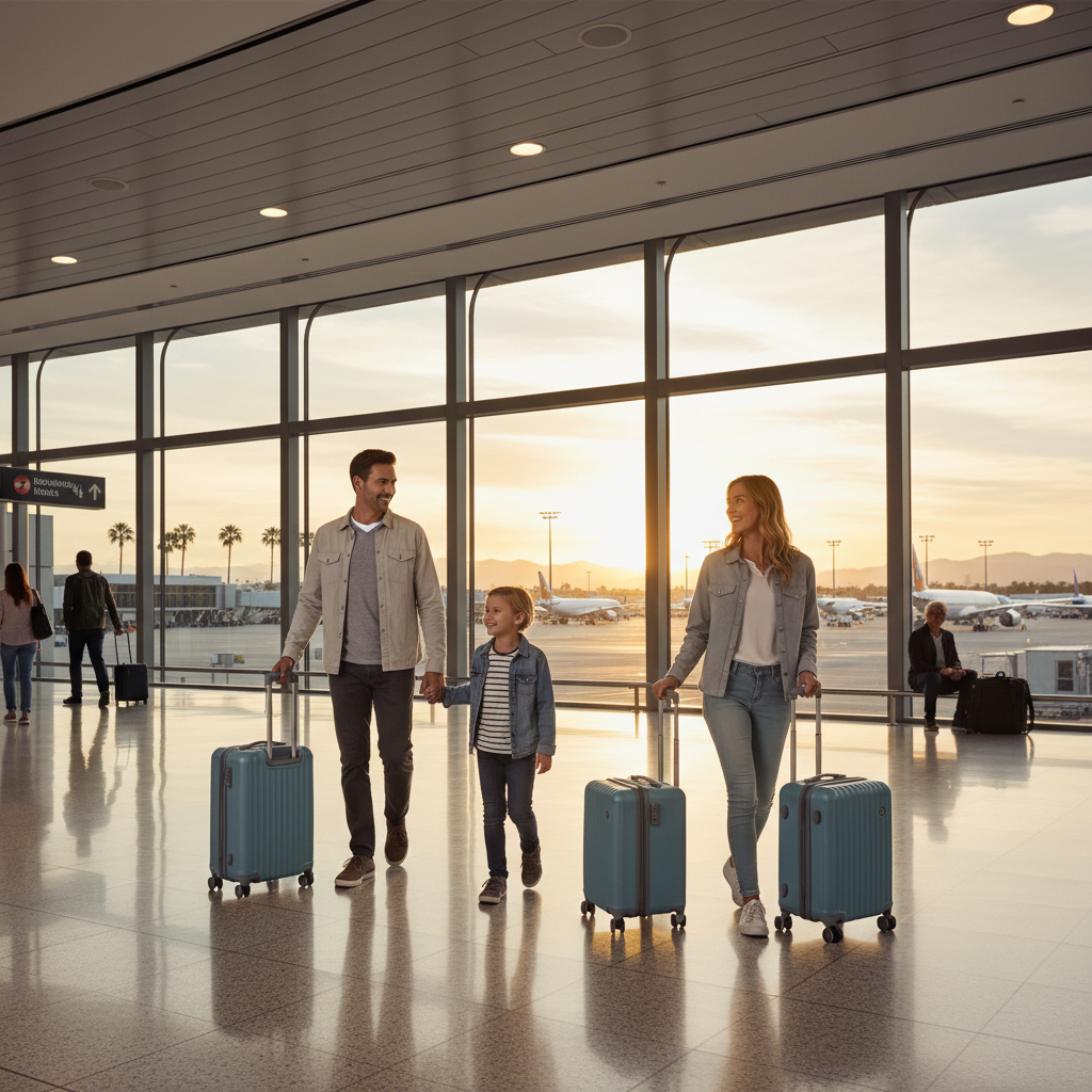 Rolling Trunk Luggage For Family Vacation