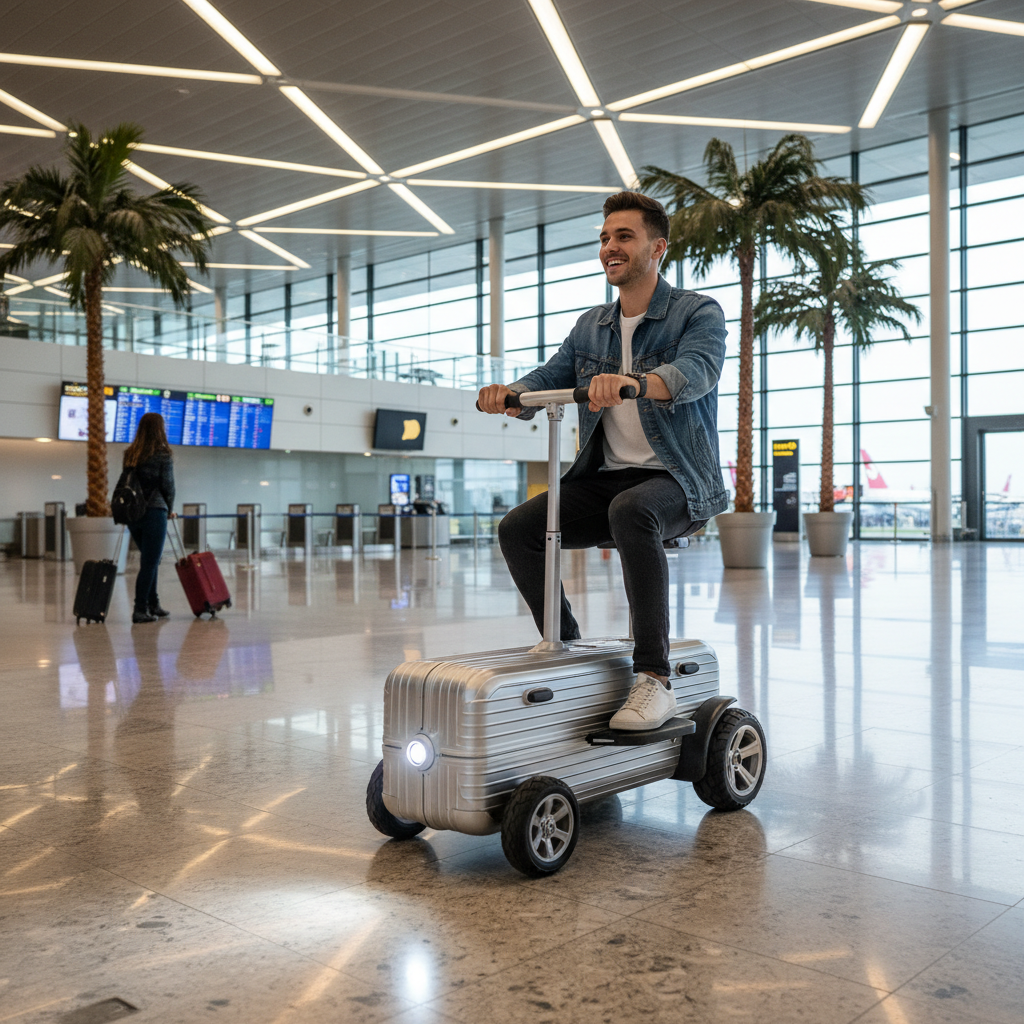 Motorized Suitcase For Short-Haul Flights