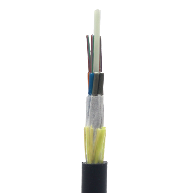 Cable de fibra óptica monomodo ADSS de 24 hilos para exteriores