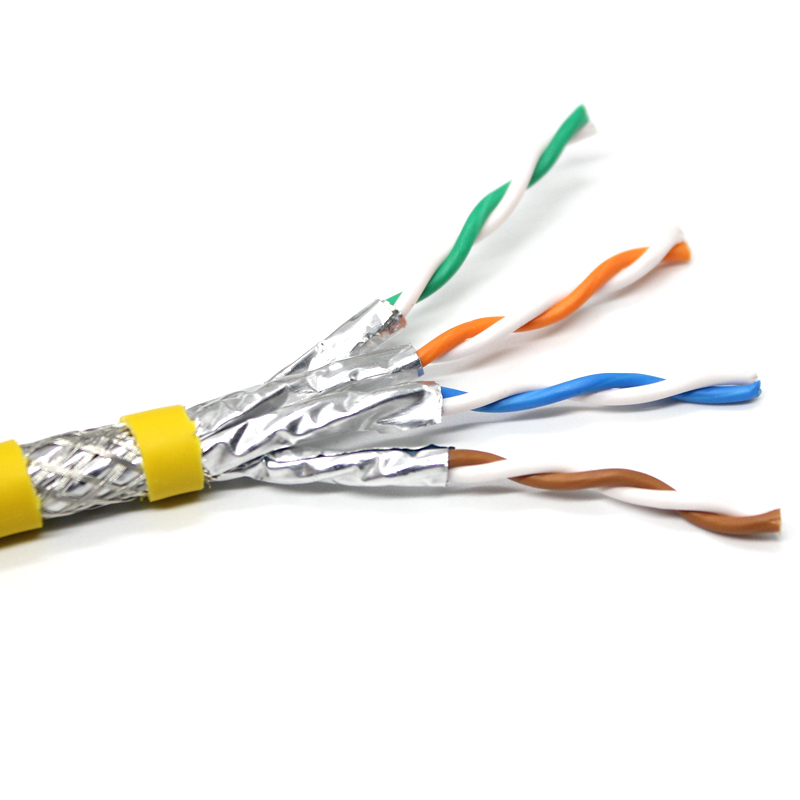 Cable Ethernet Cat8 a granel, cobre desnudo sólido de 2000MHz y 40GB