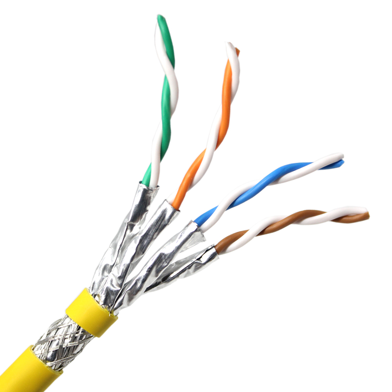Cable Lan de red Cat8 S/FTP de 40Gbps y 2000MHz