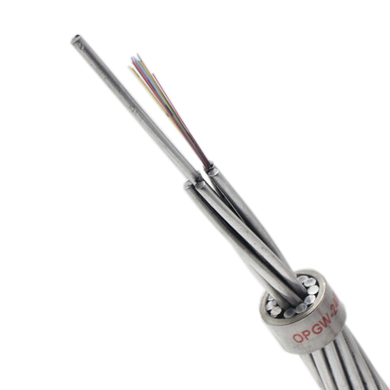 Cable aéreo de fibra óptica G.652D 48 Core Opgw Cable