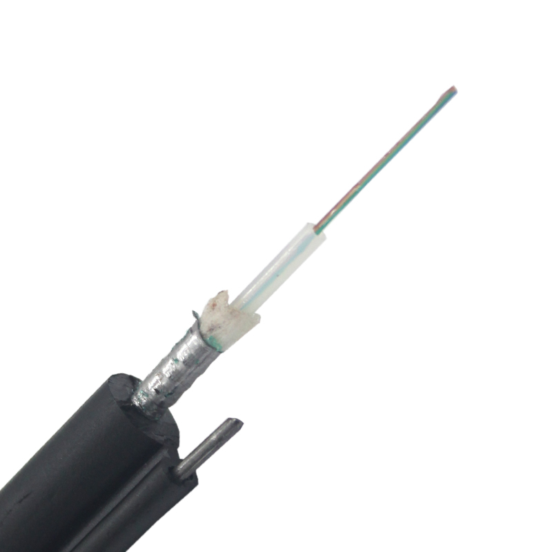 Cable de fibra óptica para exteriores GYTC8S, impermeable, aéreo, autónomo, central suelto