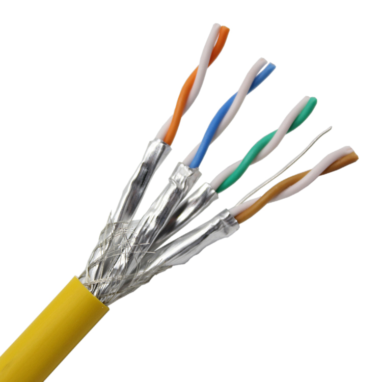 Cable Ethernet a granel SFTP blindado Cat 7 1000ft 305m 23AWG Cobre sólido