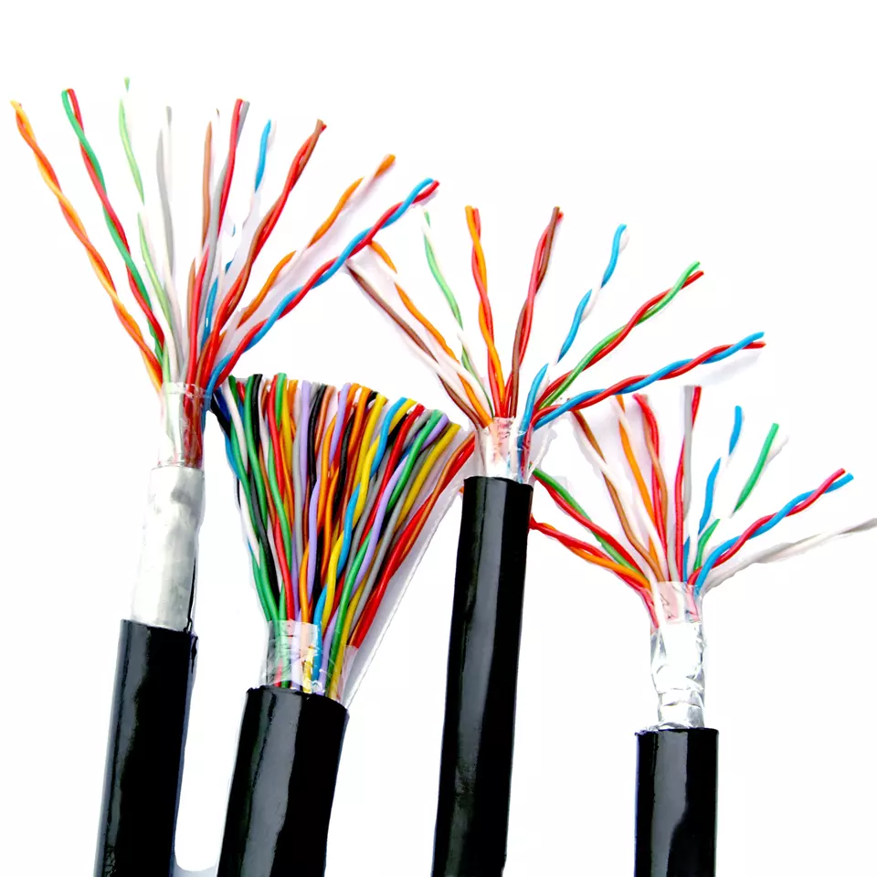 10 20 30 40 50 100 pares Cable de teléfono de par trenzado de múltiples pares para exteriores