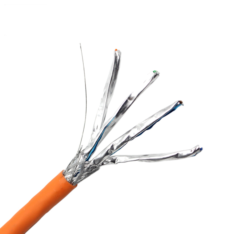 Papel de aluminio Sftp de la torsión del cable de 1000MHz CAT6A CAT7 CAT8 blindado