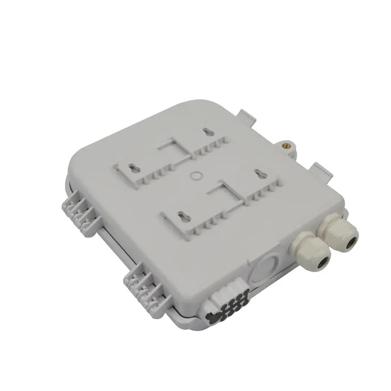 Caja de distribución de fibra óptica interior/exterior 8 puertos