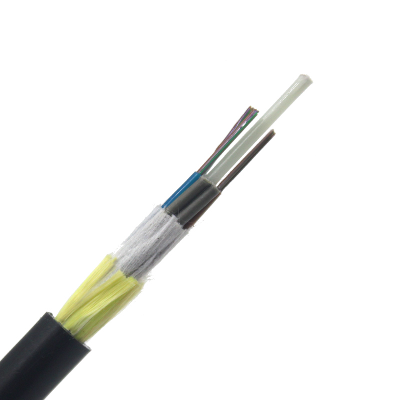 24 48 Núcleos Todo Dieléctrico Armadura de Hilo de Aramida Cable de Fibra Óptica Aérea ADSS