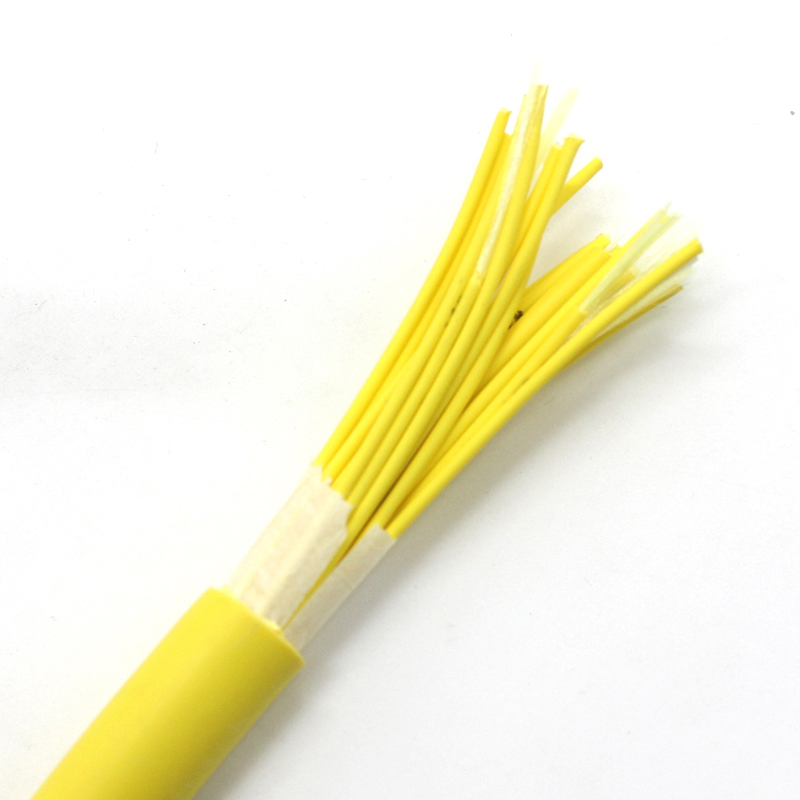 Cable de fibra óptica de ruptura interior GJBFJV 48 96144 Alambre de distribución de núcleos