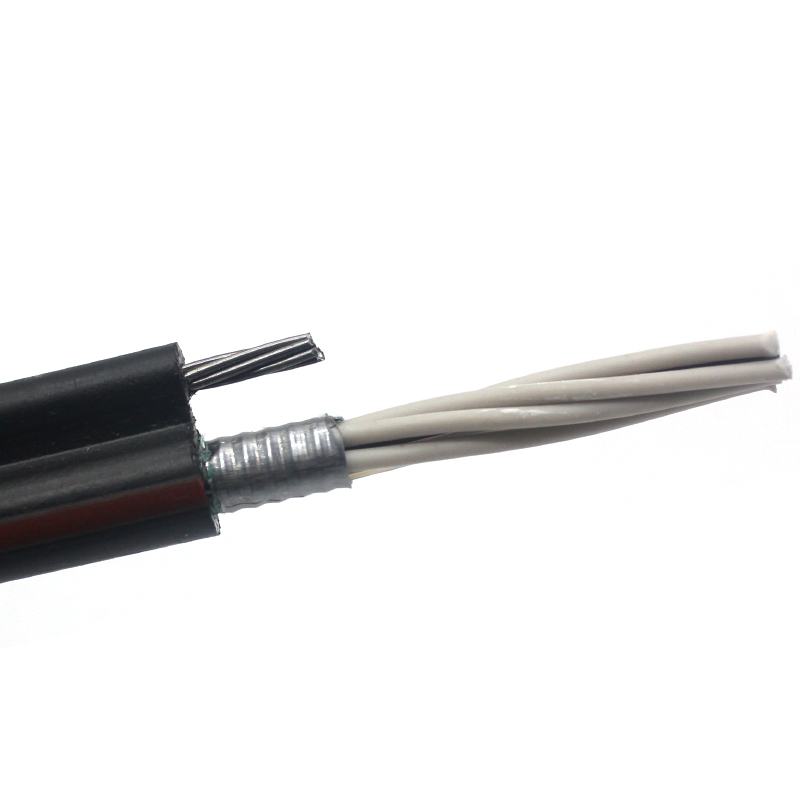 Cable de fibra óptica autosoportado figura 8 de varado de tubo suelto con alambre de acero de 1,0 mm