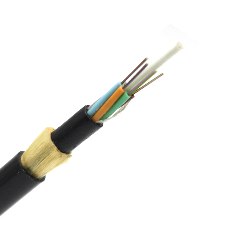 Ingeniería al aire libre de la chaqueta de arriba del PE del doble de la base del cable de fribra óptica de ADSS 48