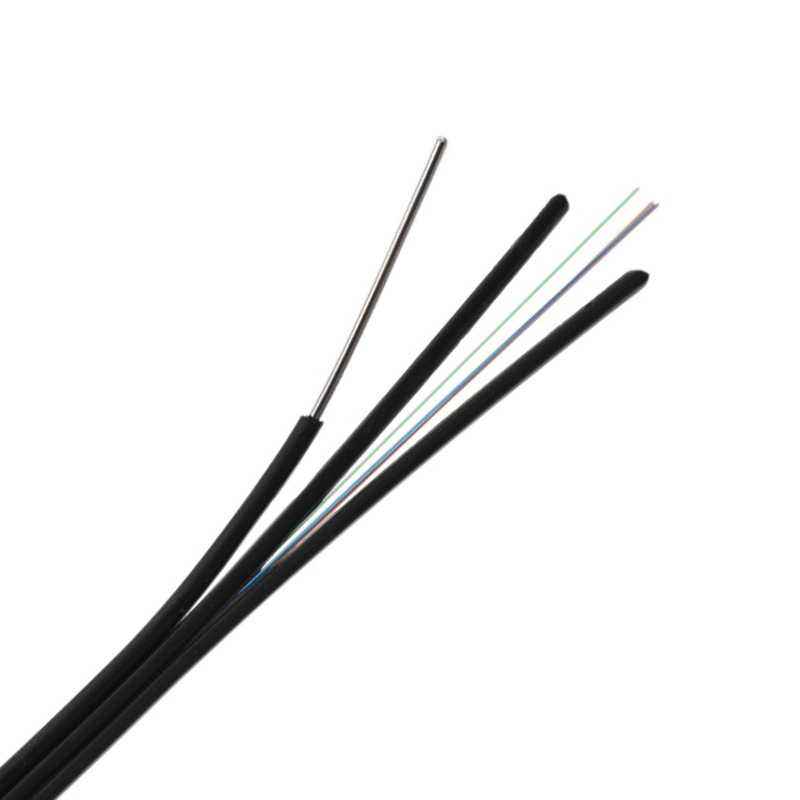 Cable de bajada de fibra óptica FTTH monomodo para exteriors