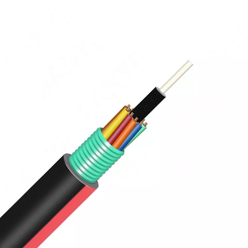 Cable ADSS/GYTS/GYTC8S para exteriores, capa de cubierta suelta aérea, fibra óptica trenzada/Cable óptico, Cable de caída FTTH