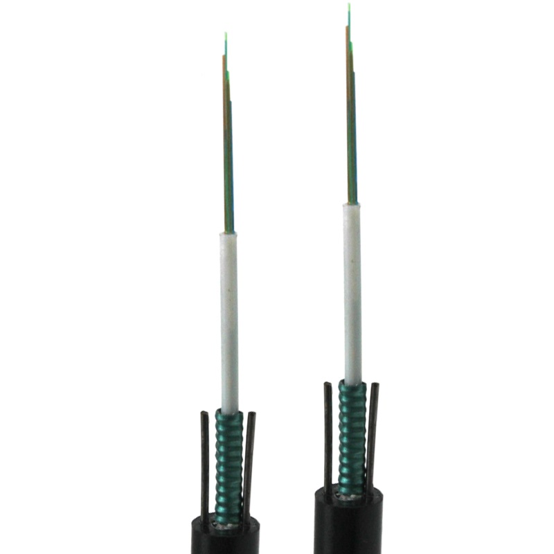 Los miembros de acero del grifo acorazaron el cable de fribra óptica al aire libre 8.0m m alambre de 12 bases GYXTW