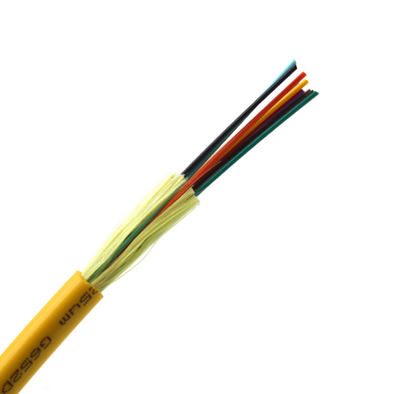 Cable de fibra óptica para interiores LSZH Cables de distribución de 12 núcleos
