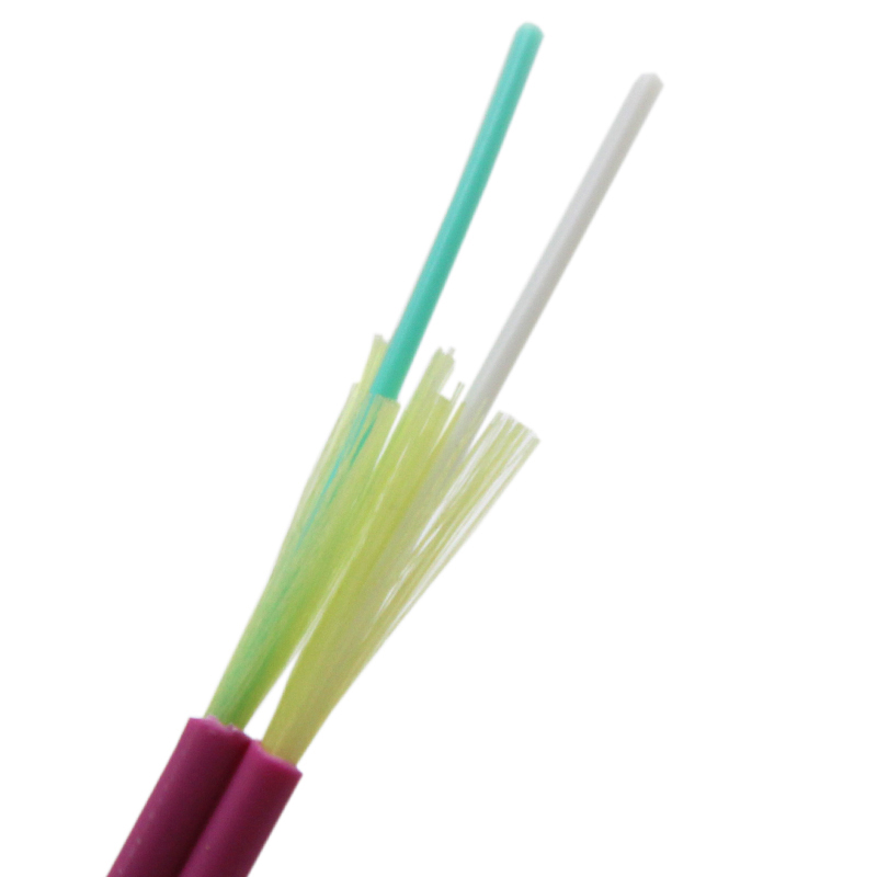 Figura 8 tipo cable cable de fibra óptica interior multimodo de 2 núcleos gjfjv dúplex para cordón de conexión