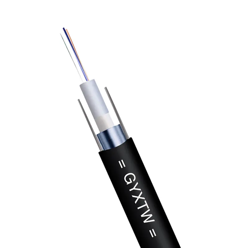 cable de fibra óptica para exteriores e interiores GYXTW 4 6 8 12 núcleos cable de fibra óptica cable blindado