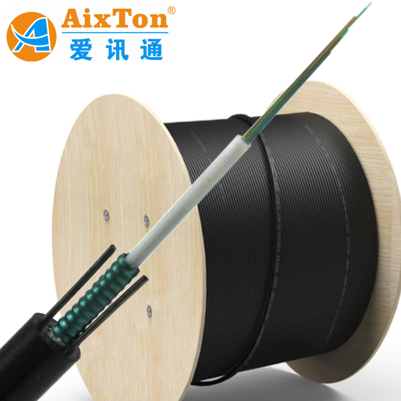 Cable de fibra óptica GYXTW Uni-tube blindado monomodo de 6 núcleos y 8 núcleos