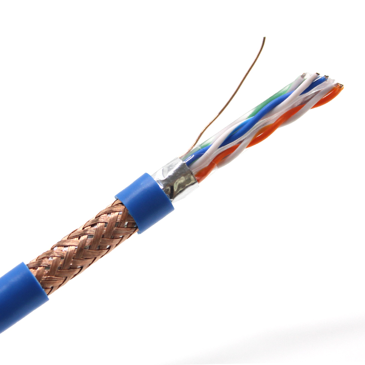 Cable UTP Lan CAT6 por metro 23AWG Cobre CCA Cable interior exterior FTP SFTP Cat6 Cable de red
