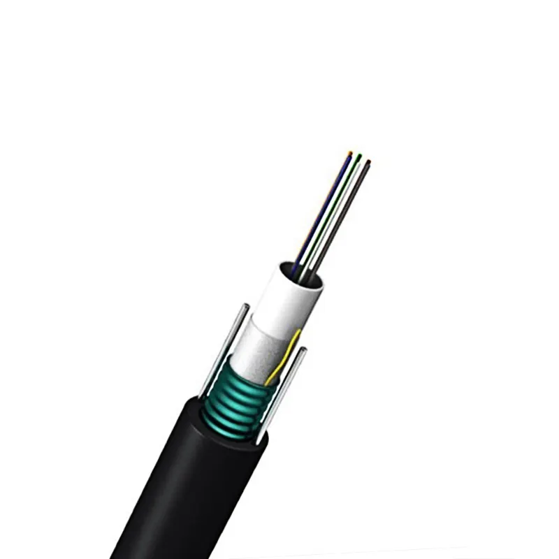 cable de fibra óptica para exteriores e interiores GYXTW 4 6 8 12 núcleos cable de fibra óptica cable blindado