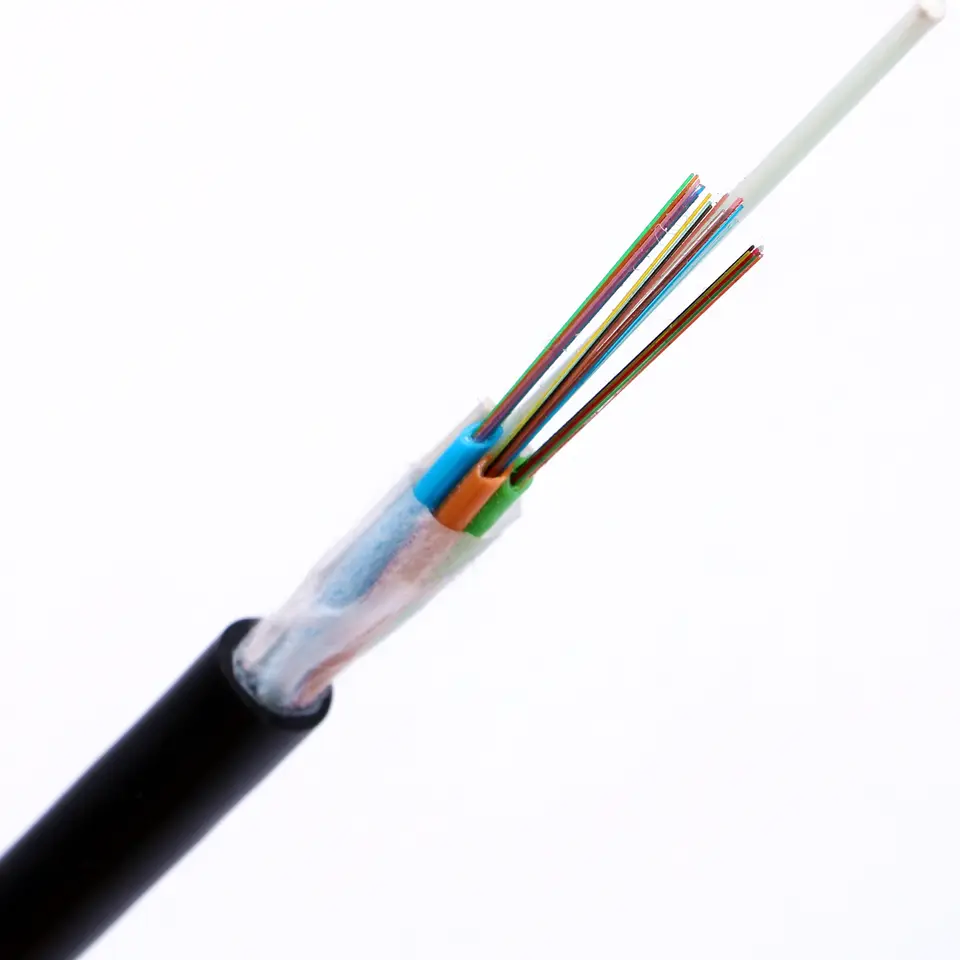 Fibra óptica para exteriores GYTS/GYTA/GYFTY 12 24 36 48 72 96 144 Cable de fibra óptica de núcleo con miembro de fuerza FRP