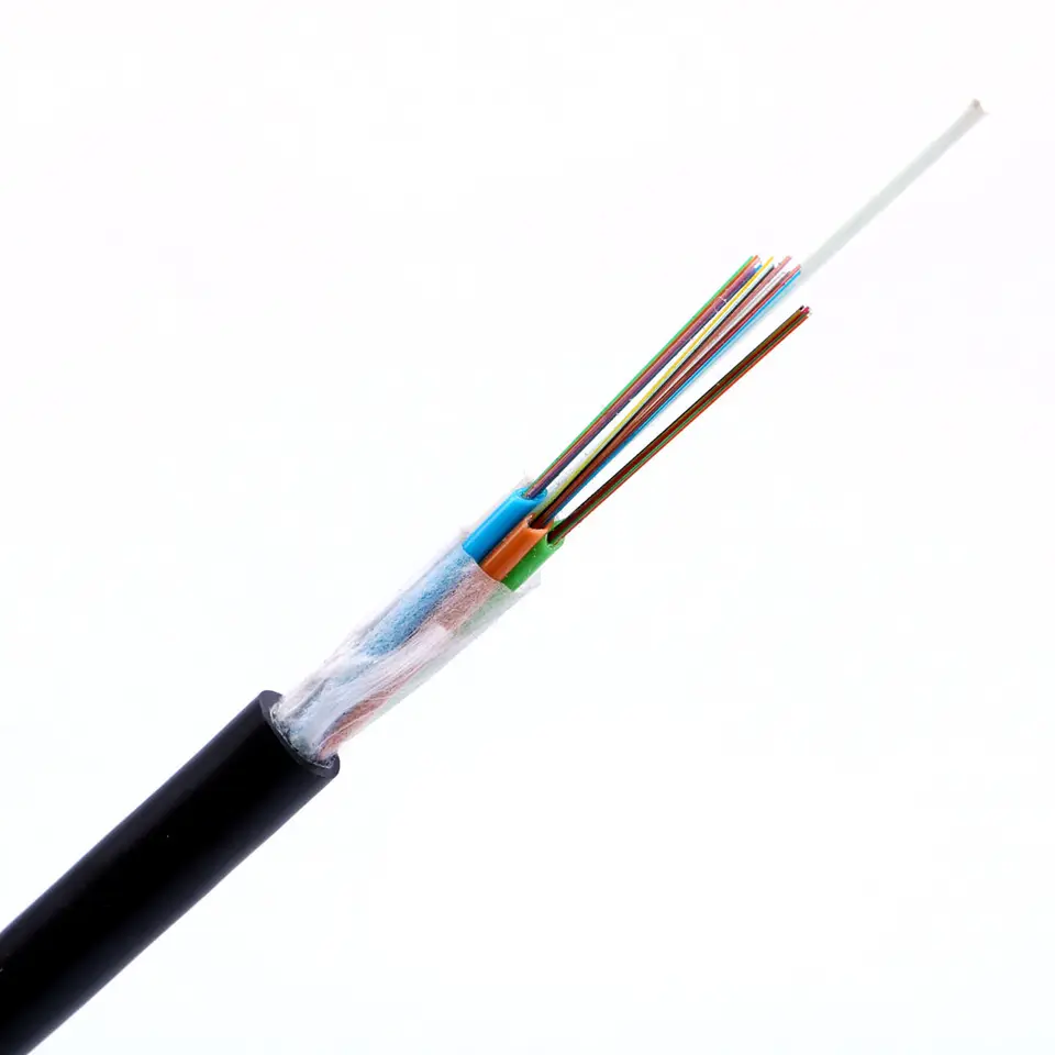 Fibra óptica para exteriores GYTS/GYTA/GYFTY 12 24 36 48 72 96 144 Cable de fibra óptica de núcleo con miembro de fuerza FRP