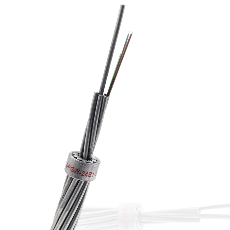 Cable de fibra óptica Opgw de cable de tierra de fibra óptica de arriba compuesto de núcleo de fibra 144