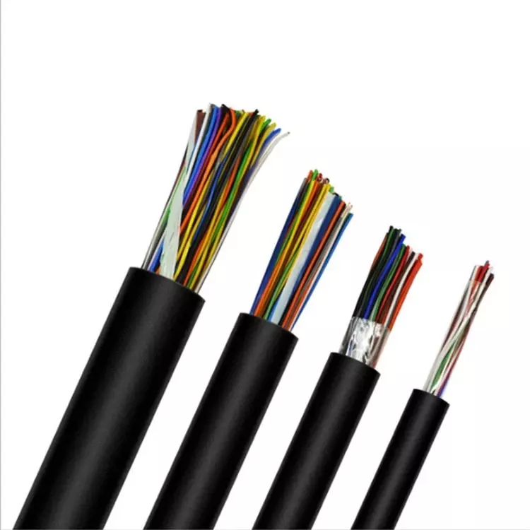 Cable subterráneo de 32 pares con relleno de gelatina de 0,5 mm para exteriores Cable de teléfono de 50 pares