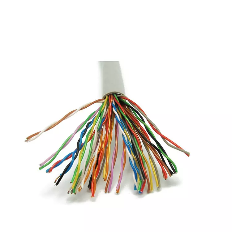 cable de teléfono cat3 blindado rj11 de 2 hilos duradero de baja pérdida de fábrica de alta calidad