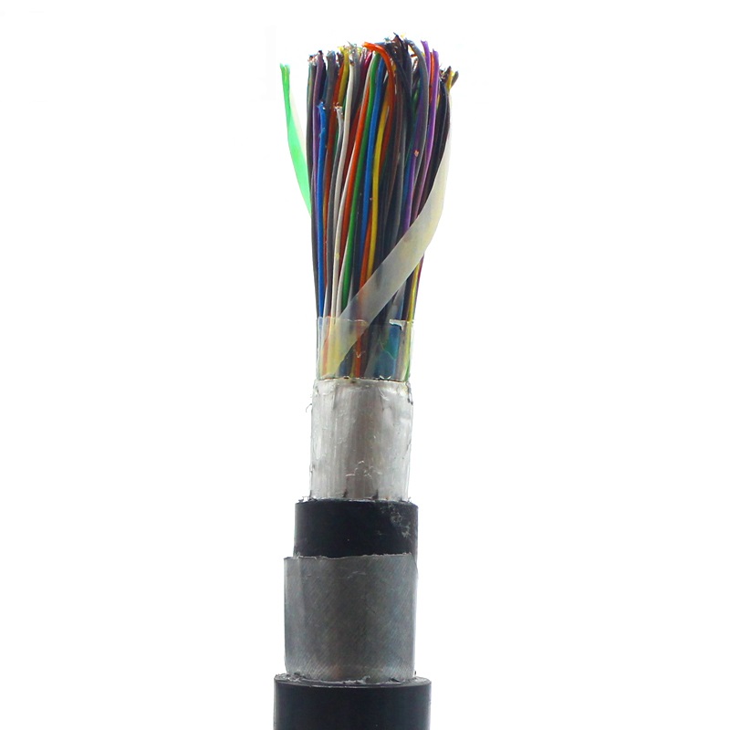 Cable telefónico multipar exterior 10/20/25/30/50/100 pares cable telefónico blindado relleno de gelatina