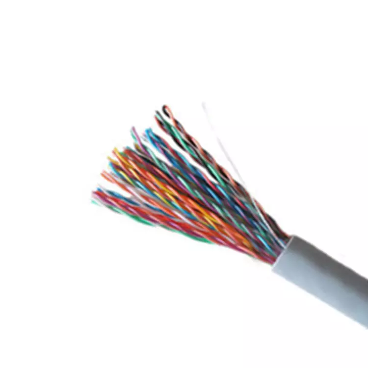 cable de teléfono cat3 blindado rj11 de 2 hilos duradero de baja pérdida de fábrica de alta calidad