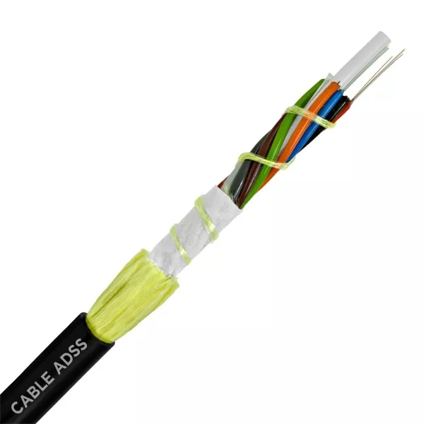 Cable de fibra óptica para exteriores de alta calidad, cable de fibra óptica Adss, precio de 1Km