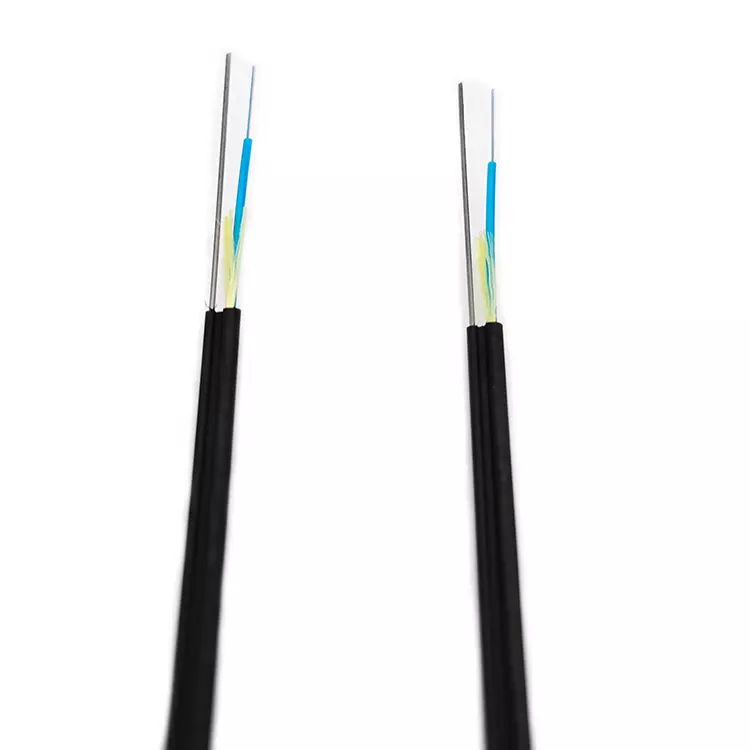Al aire libre 2 4 6 8 12 núcleo aéreo figura 8 cable de fibra óptica con mensajero de acero Gyxtc8y
