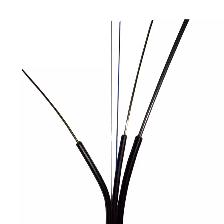 2 Core G657A1 LSZH Jacket Outdoor 8 Cable de descenso de fibra óptica FTTH plano autosuficiente