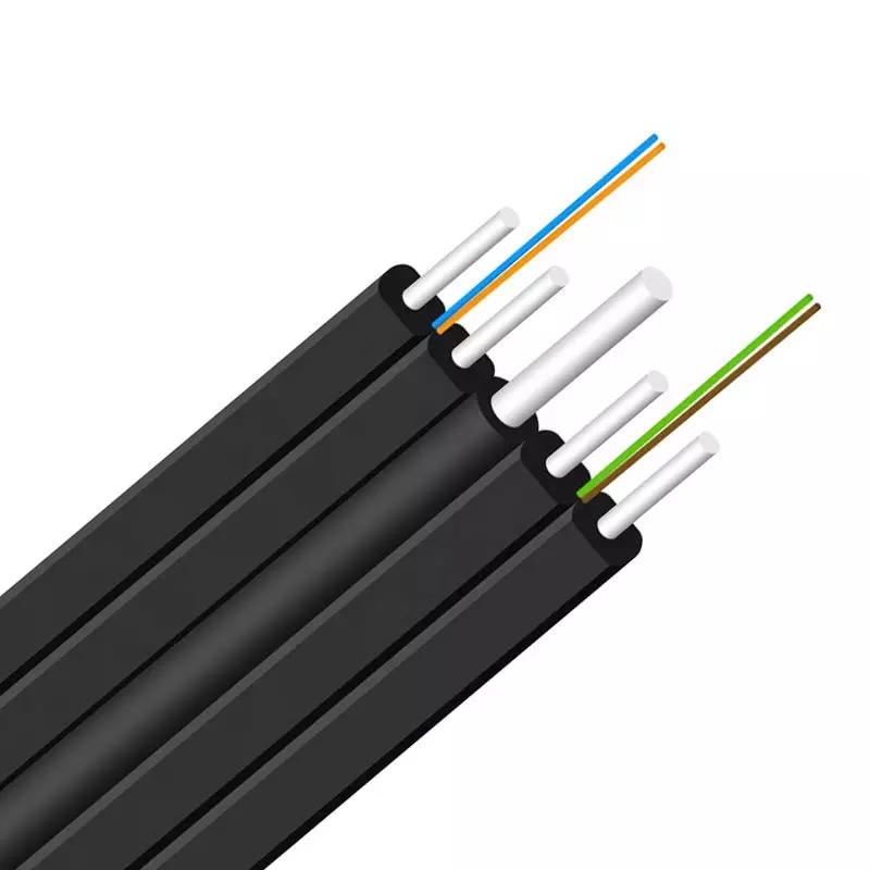 Cable de descenso FTTH para exteriores Cable de fibra óptica de 2/4/6 núcleos