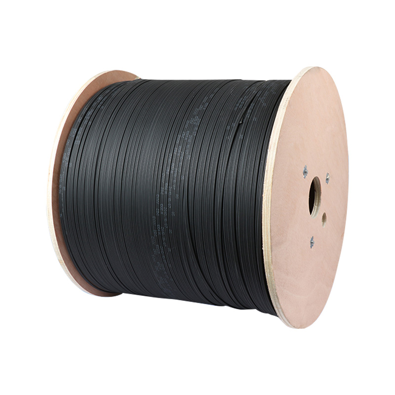 Cable de bajada FTTH de fibra óptica para exteriores 2core con miembro de fuerza FRP