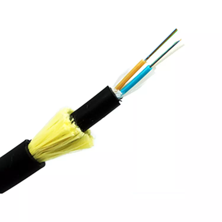 Cable de fibra óptica de alimentación SM Adss 24 48 72 96 144 Core Outdoor Fiber Cable adss