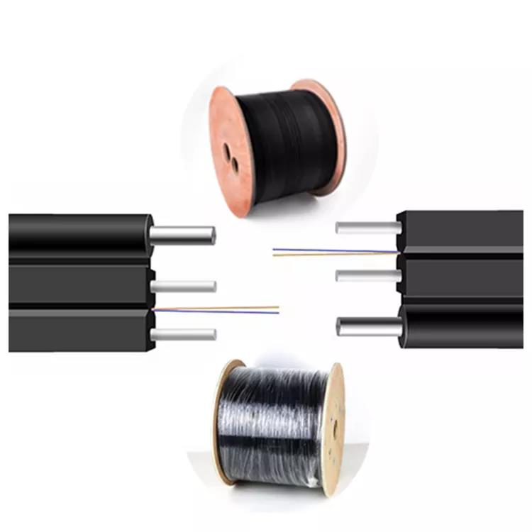 Tubo suelto de alta resistencia para cable de descenso G657a2 Ftth Fibra Optica Cable con funda de PE