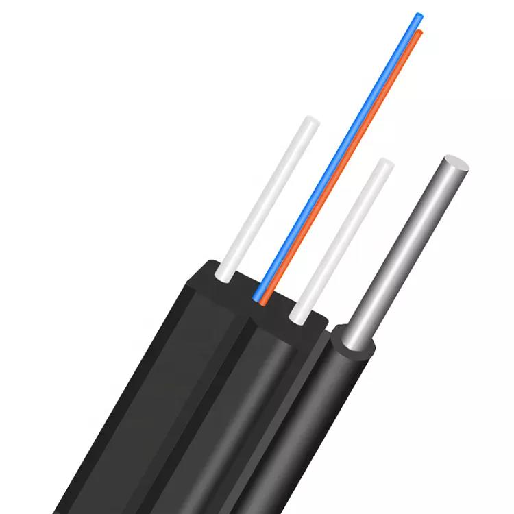 Cable de descenso FTTH para exteriores Cable de fibra óptica de 2/4/6 núcleos
